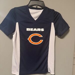 Chicago Bears NFL FLAG Augusta Youth Jersey Medium‎ Navy White Reversible